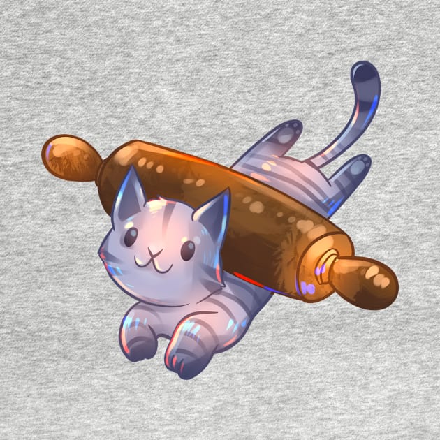 Rolling Pin Cat by Claire Lin